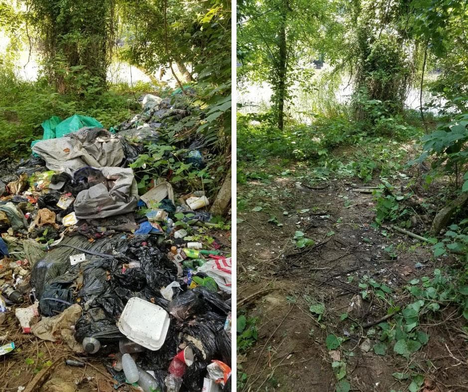 Valmistunut yhteisöprojekti ennen ja jälkeen